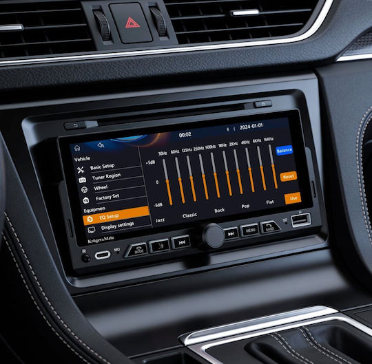 Kruger & Matz Ηχοσύστημα Αυτοκινήτου (Bluetooth/USB/WiFi/GPS/Apple-Carplay/Android-Auto)