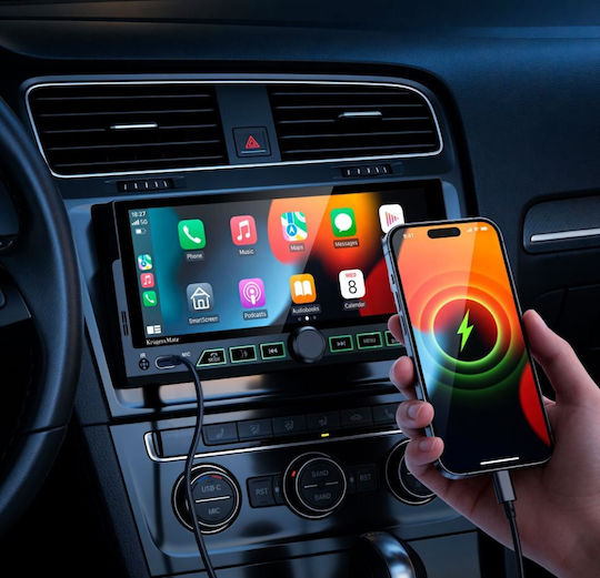 Kruger & Matz Ηχοσύστημα Αυτοκινήτου (Bluetooth/USB/WiFi/GPS/Apple-Carplay/Android-Auto)