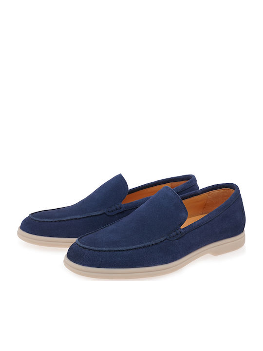 Loafers Din Piele Pentru Bărbați În Culoare Albastră