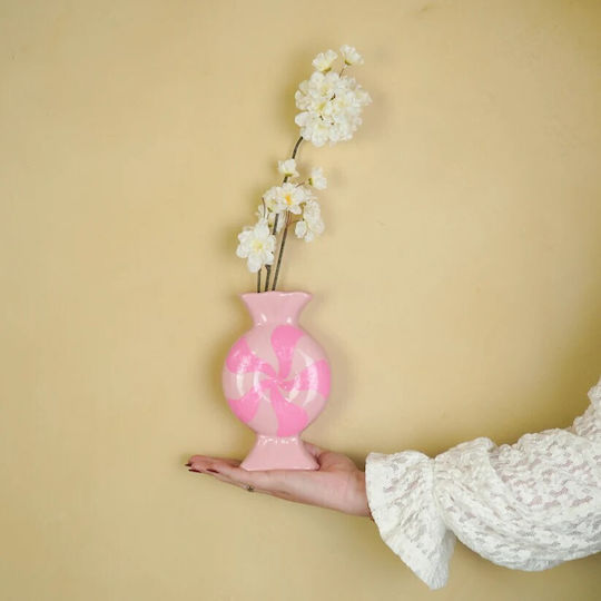 Beauty Home Βάζο “καραμέλα” – Ροζ Νέον 12×6,5x20cm Beauty Home