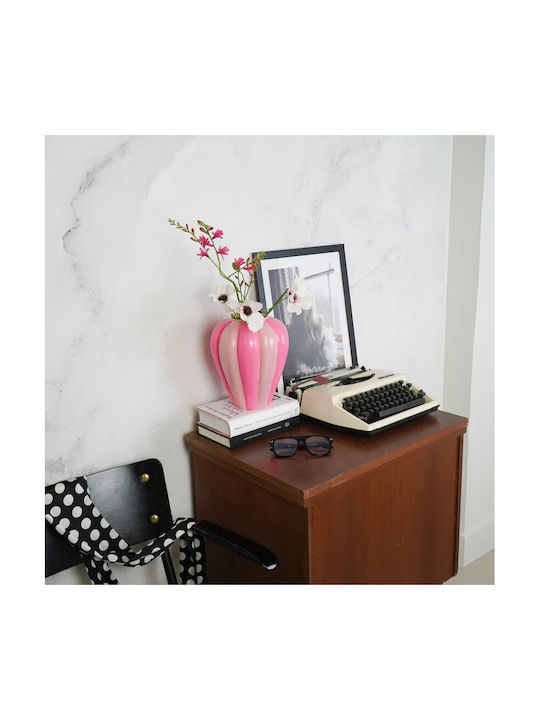 Beauty Home Vase Wirbel – Neon Rosa Offenes Rosa 20x20x21,5cm