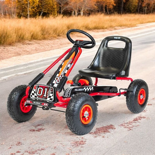 Go Kart Cu Un Loc Cu Pedală Roșu