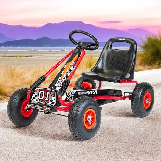 Go Kart Cu Un Loc Cu Pedală Roșu