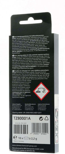 Siemens Tz80001a Descaling Tablets 10 Pcs White