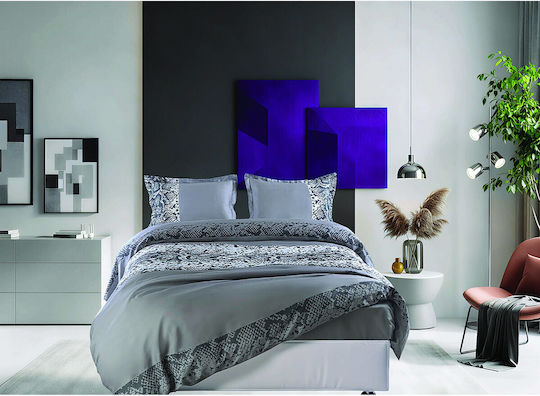 Makis Tselios Home Σετ Σεντόνια King Size 260x270εκ. Γκρι (4τμχ)