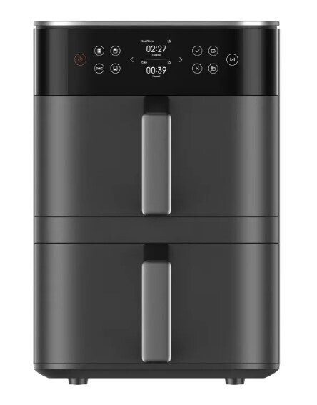 Xiaomi Air Fryer με Διπλό Αποσπώμενο Κάδο 12lt Μαύρο (BHR0883EU)