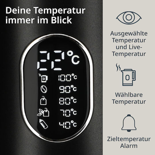 ADE Reisekessel 1.5Es 1800W Schwarz