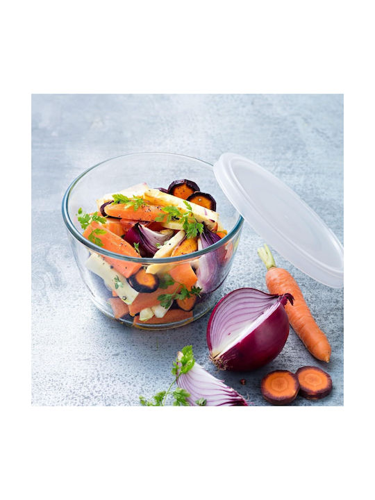 Pyrex C&F Δοχείο Φαγητού Γυάλινο Λευκό 1.1lt
