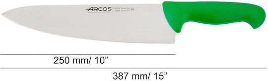 Arcos 2900 Μαχαίρι Chef από Ανοξείδωτο Ατσάλι 25cm