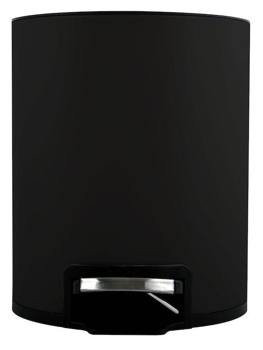 Dimitracas Riku 05394.003 Metallic Bathroom Basket Soft Close 5lt Black