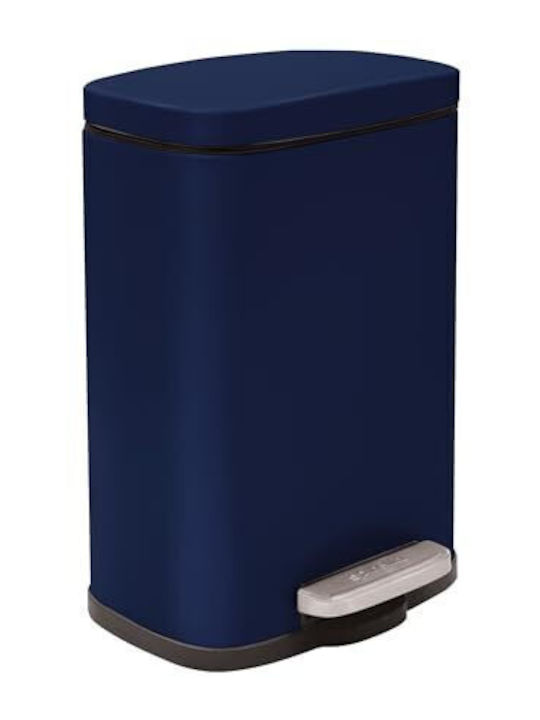 Dimitracas Akira 05392.009 Metallic Bathroom Basket Soft Close 5lt Blue