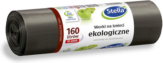 Stella Σακούλες Απορριμάτων Χωρητικότητας 160lt 10τμχ Μαύρες