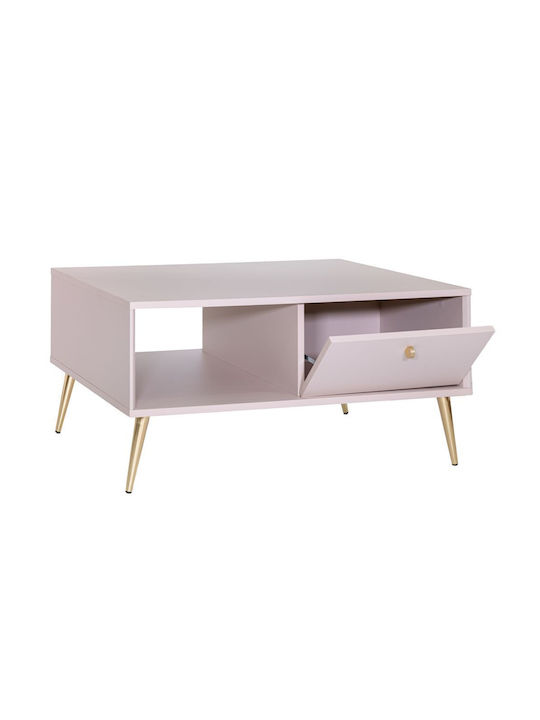 Central Coffee Table Rose Wooden Rose M87xW66xH43cm