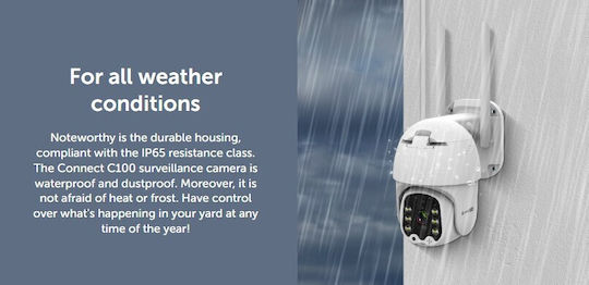 Kruger & Matz Connect C100 IP Surveillance Camera Wi-Fi/4G Full HD 1080p Waterproof Battery