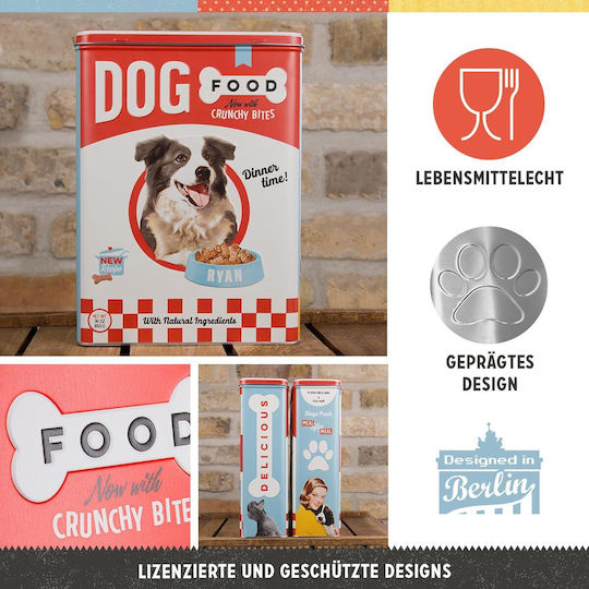 Nostalgic Art 3D Animal Club Dog General Use Storage Box with Lid Metallic 19x8x26cm