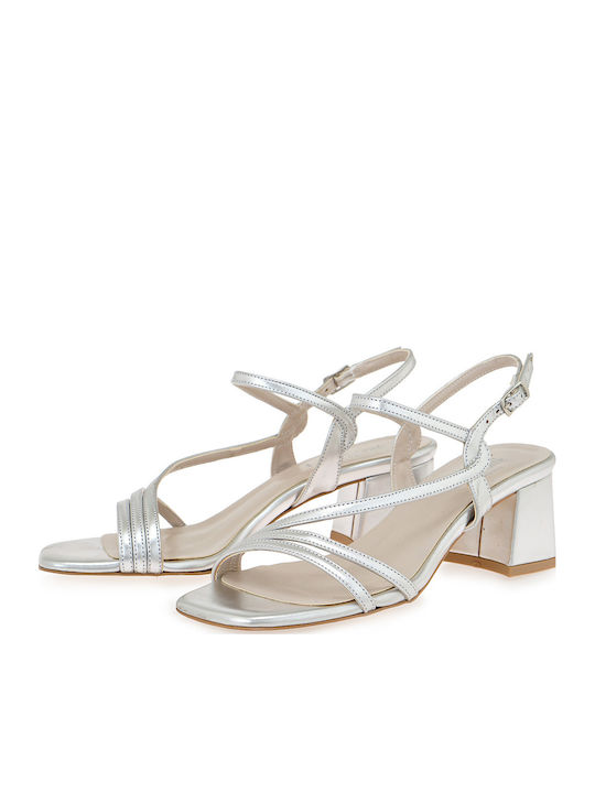 Damen Sandalen Silber