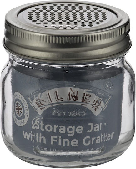 KIlner General Use Vase with Airtight Lid made of Stainless Steel Transparent 250ml