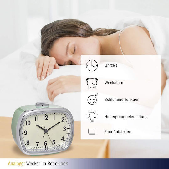 TFA Επιτραπέζιο Ρολόι με Ξυπνητήρι 601032