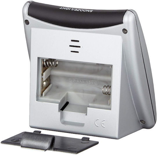 Technoline WT 221 Масов Дигитален Часовник LCD с Будилник Сребрист 05900