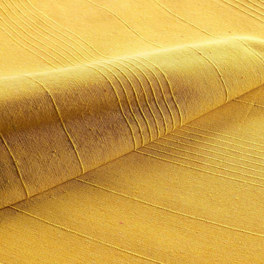 Douceur d'Intérieur Samtige Halbdoppelte Decke 180x220 cm Gelbe