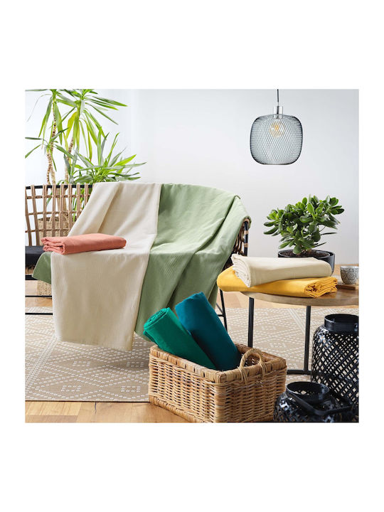 Douceur d'Intérieur Κουβέρτα Πικέ Υπέρδιπλη 220x240εκ. Πράσινη