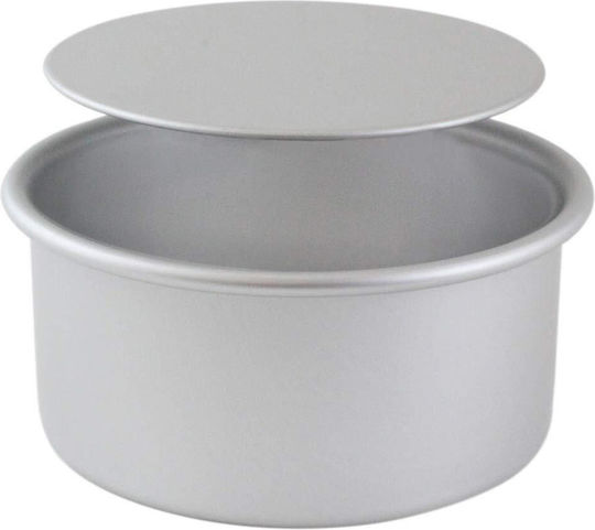 PME Formă de Patiserie pentru Chec Rotund din Aluminiu cu Bază Detașabilă 22.3x22.3x7.5buc 1buc