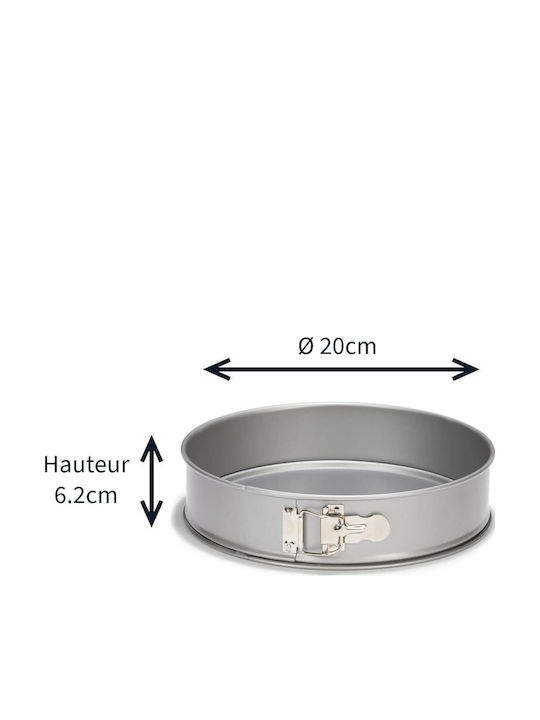 Patisse Non-stick Inox Cake Baking Pan with Removable Bottom Spring 20x20cm