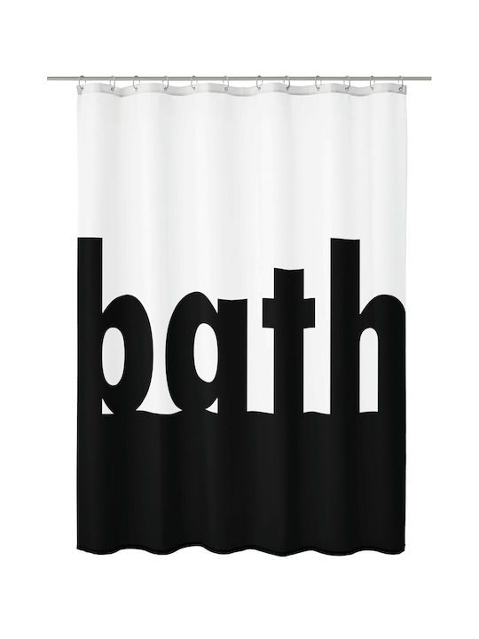 Kleine Wolke Bath Fabric Shower Curtain 180x200cm Black