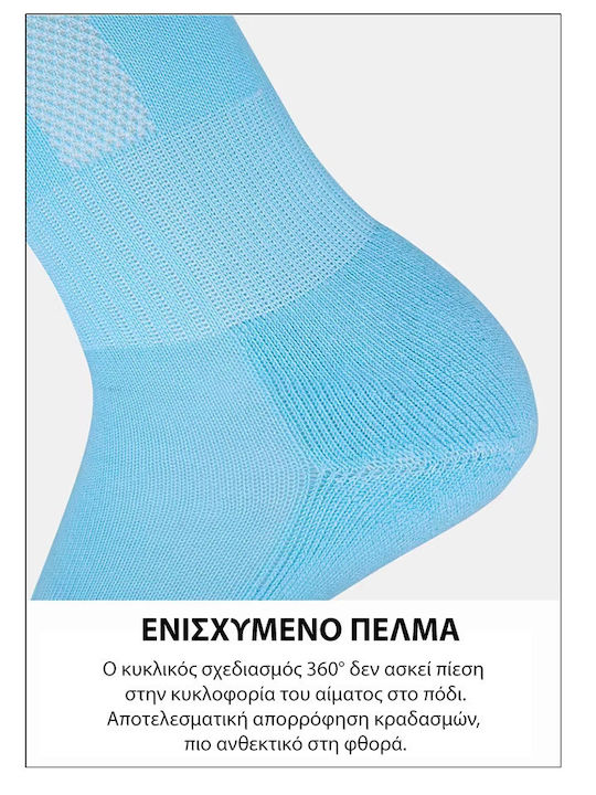 FMH Sports Ποδοσφαιρικές Κάλτσες Μπλε 1 Ζεύγος