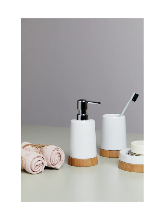 Wenko Dispenser Kitchen made of Bamboo Silver 290ml
