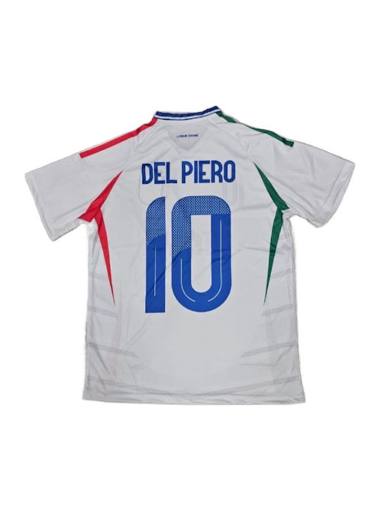 Ποδοσφαιρική Εμφάνιση Del Piero Εθνική Ιταλίας 2024-2025 Λευκή Balón De Oro Λευκό Unisex Ab112