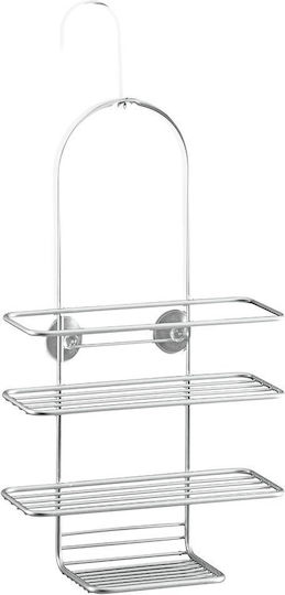Metaltex Polytherm Reflex Wall Mounted Bathroom Shelf Metallic with 4 Shelves 25x11x53cm
