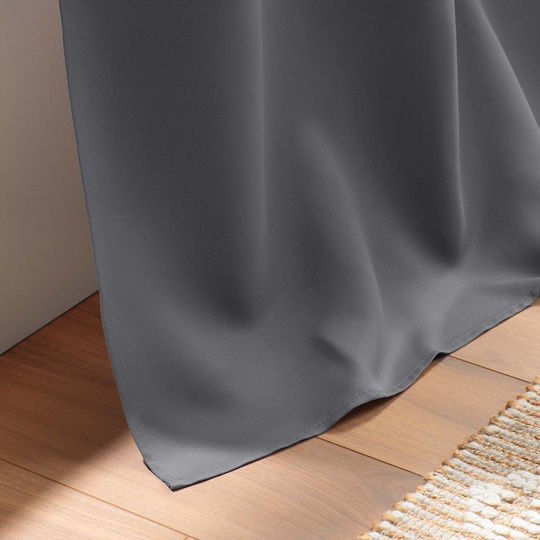Curtain with Grommets L-c Occult Gray 140x180cm