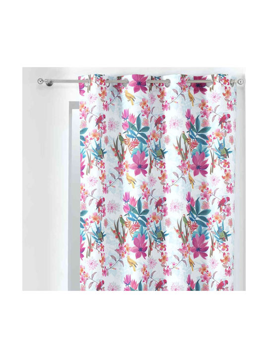 Perdea Cu Capse L-C Exotic Paradise Rideau Alb 140x260 cm
