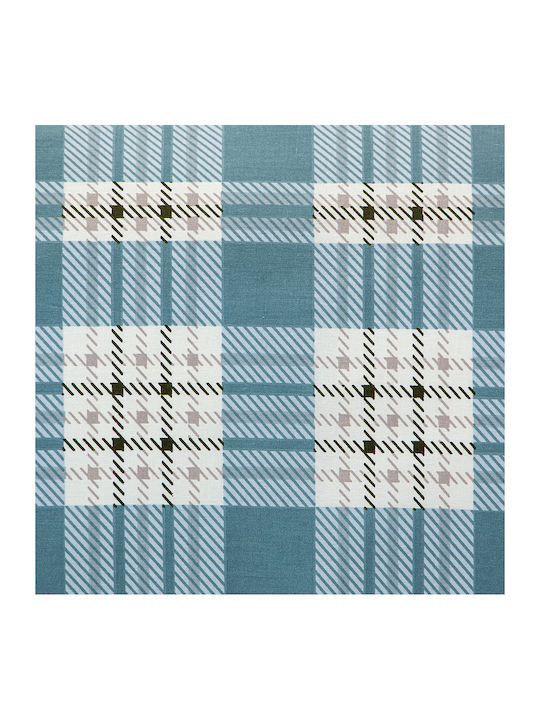 Lino Home Cotton Duvet Cover Set 165x245cm Single with Pillowcase Panier Blue
