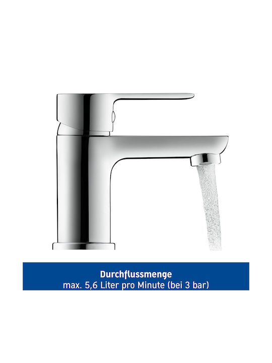 Duravit Αναμεικτική Μπαταρία Νιπτήρα Ασημί