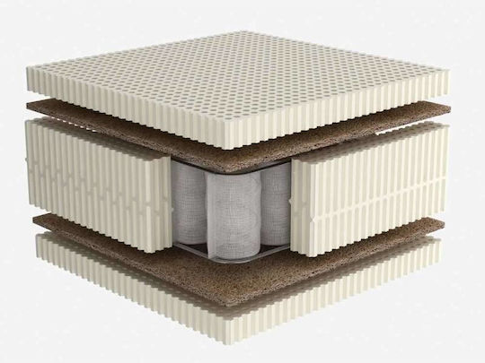 Dunlopillo Celeste Plus Ημίδιπλο Ανατομικό Στρώμα Latex 120x200x26cm με Ανεξάρτητα Ελατήρια