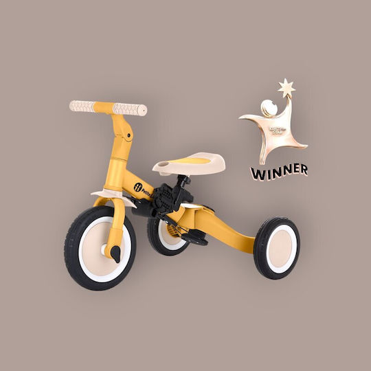 Petite & Mars Turbo Tricicletă Pentru Copii Cu Mâner Pentru Părinți 5 În 1 Pentru 1.5+ Ani Galben
