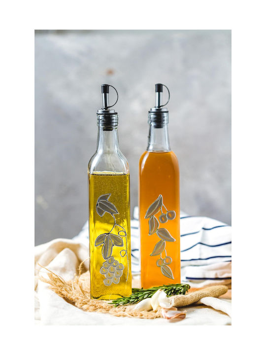 Kitchen Craft Σετ Λαδόξιδο Γυάλινο με Ροή 500ml