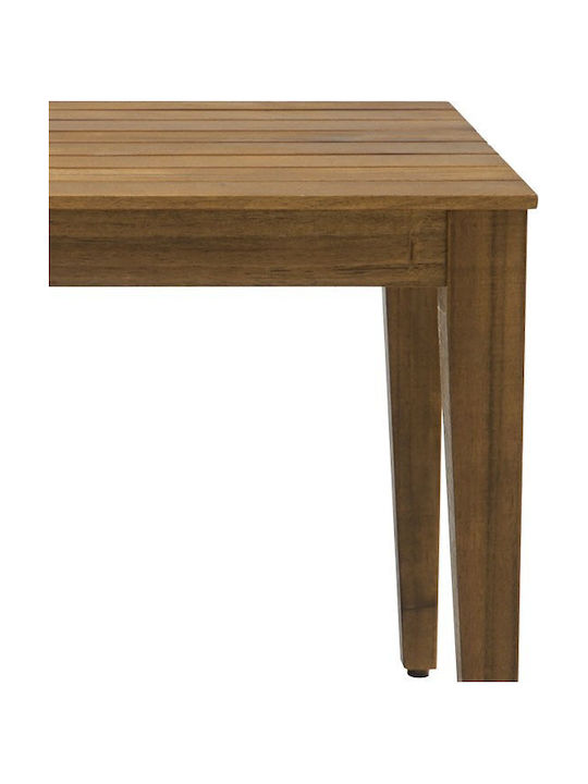 Sitting Room Table for Small Outdoor Spaces Made of Acacia Napole Natural Wood Shade 50x50x45cm