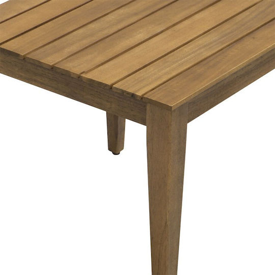 Sitting Room Table for Small Outdoor Spaces Made of Acacia Napole Natural Wood Shade 50x50x45cm