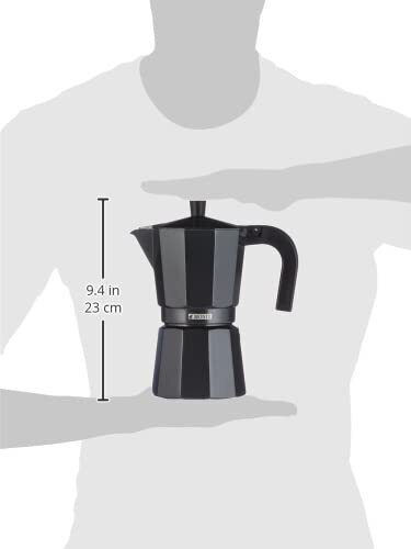 Monix Vitro Noir Ηλεκτρικό Μπρίκι Espresso 9cups Μαύρο