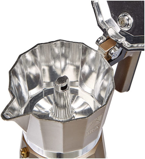 Bra Stovetop Espresso Pot 6 Cups Argintiu