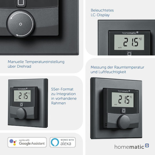 HomeMatic Ψηφιακός Θερμοστάτης Χώρου Smart