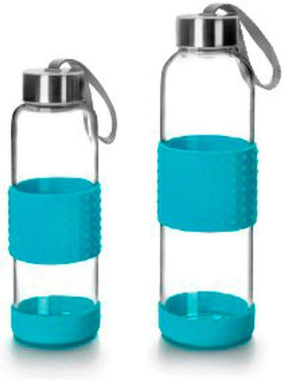 Ibili Bottle Water Glass with Screw Cap Blue