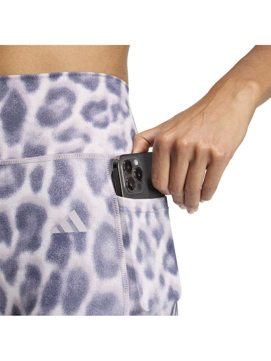 Animal Training Women's Cropped High Waist Purple Leggings