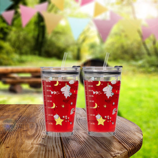 Relaxdays Cănițe pentru copii din Plastic 4buc 300ml