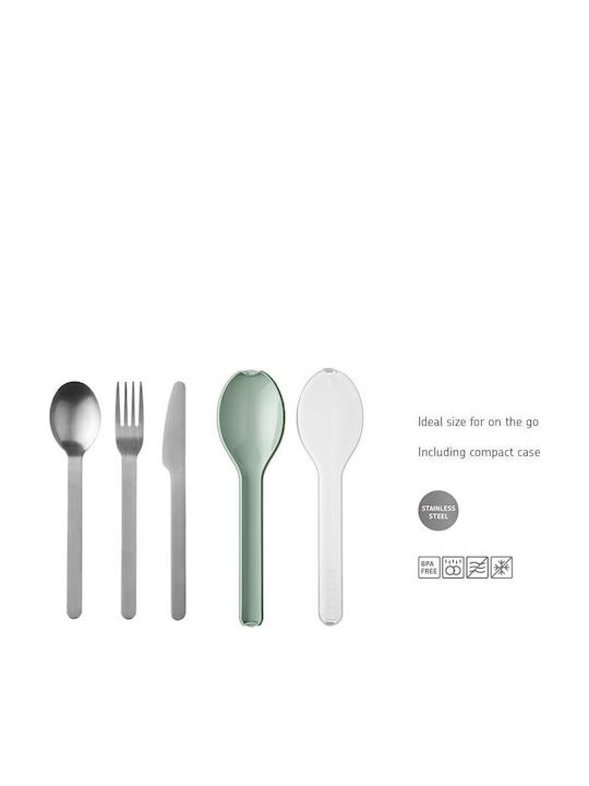 Mepal Besteckset Edelstahl Grün 3Stück 105760094700