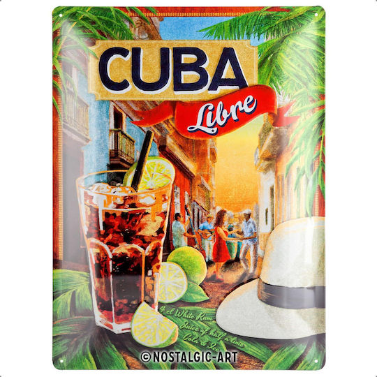 Nostalgic Art Placă Cuba Libre 40x30cm Nostalgic Art Placă Cuba Libre 40x30cm