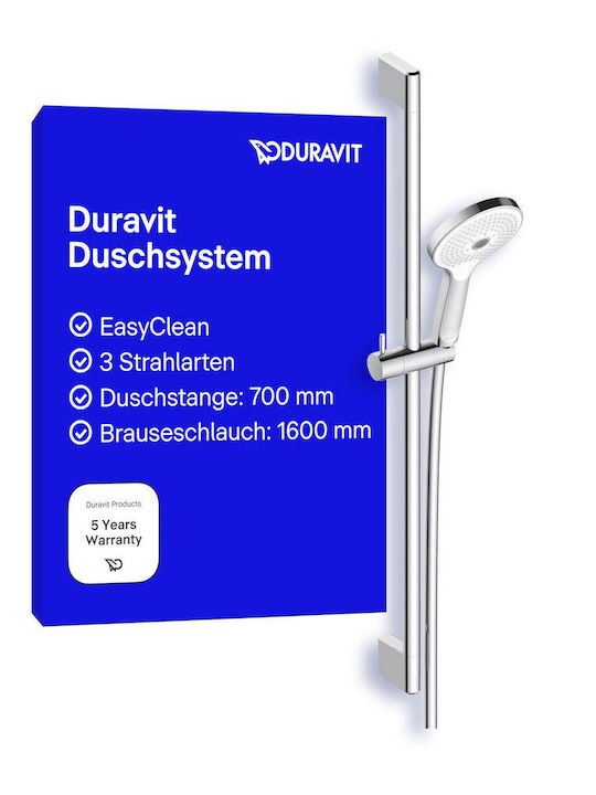Duravit Duschsäule ohne Armatur Silber